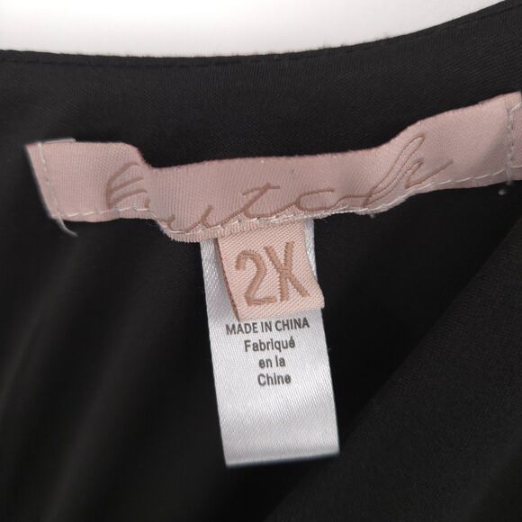 Anthropologie Hutch wide-leg jumpsuit Size 2X black sleeveless smocked waistband - Picture 5 of 11